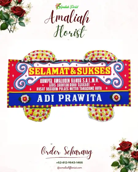 Papan Bunga Ucapan Selamat Monjok Timur